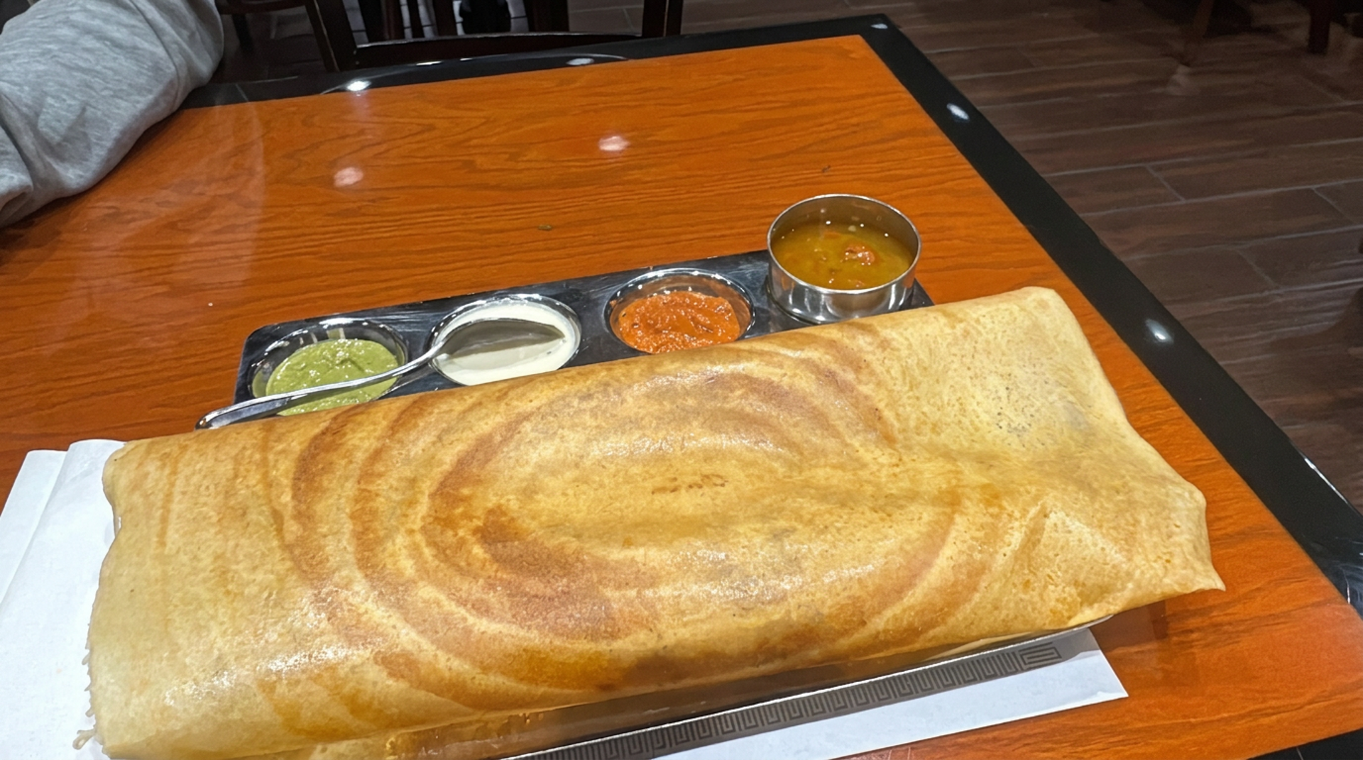 Masala dosa and biryani